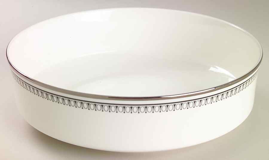 Seville (Black Border) 9" Round Vegetable Bowl by Mikasa-1
