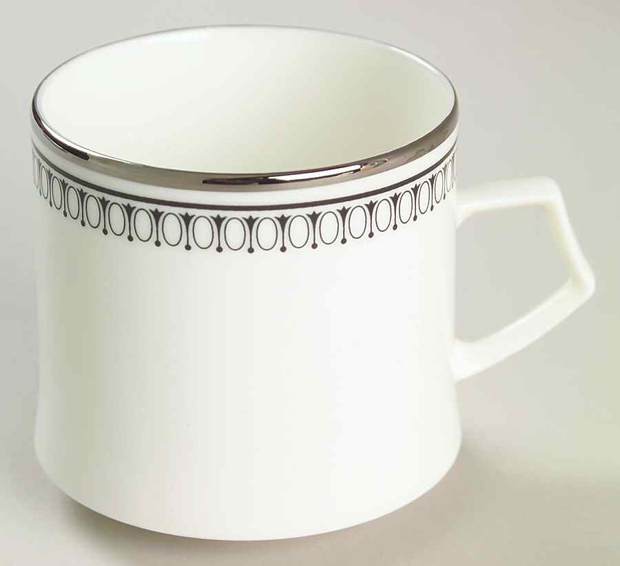 Seville (Black Border) Flat Cup by Mikasa-1