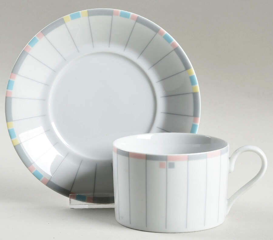 Seville Flat Cup & Saucer Set by Mikasa-1