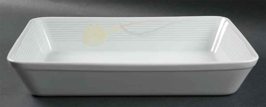 Serenade Yellow 13"  Rectangular Baker by Mikasa-1