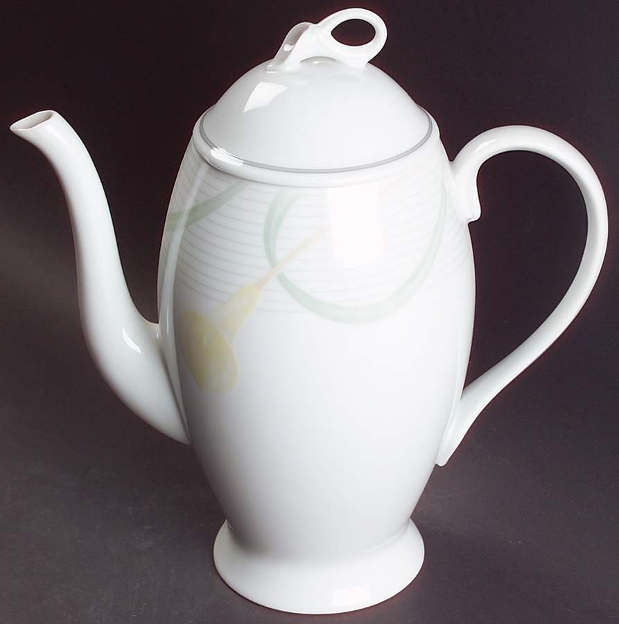 Serenade Yellow Coffee Pot & Lid by Mikasa-1