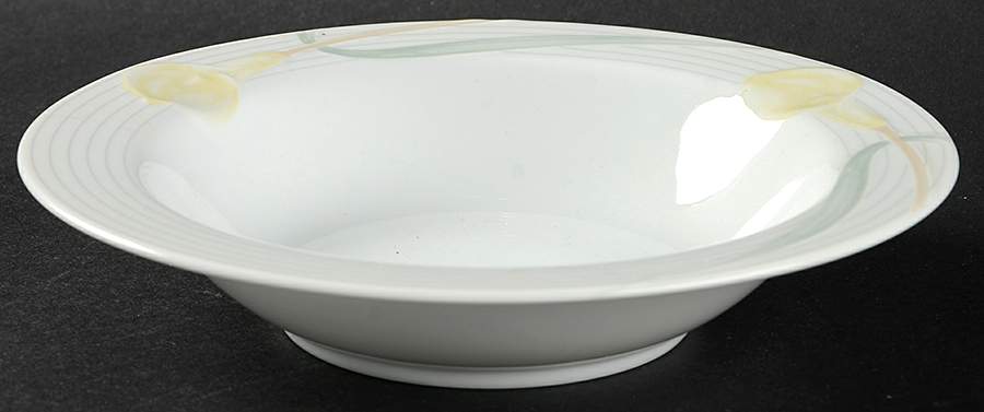 Serenade Yellow Rim Fruit/Dessert (Sauce) Bowl by Mikasa-1