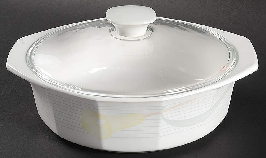 Serenade Yellow 1.5 Qt Round Covered Casserole by Mikasa-1