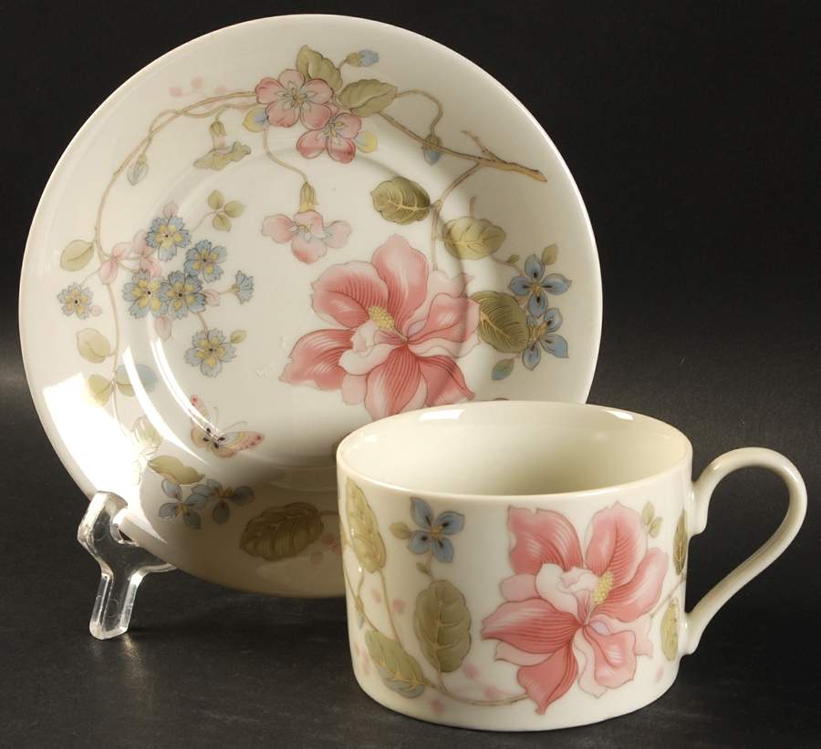 Shalimar Flat Cup & Saucer Set by Mikasa-1