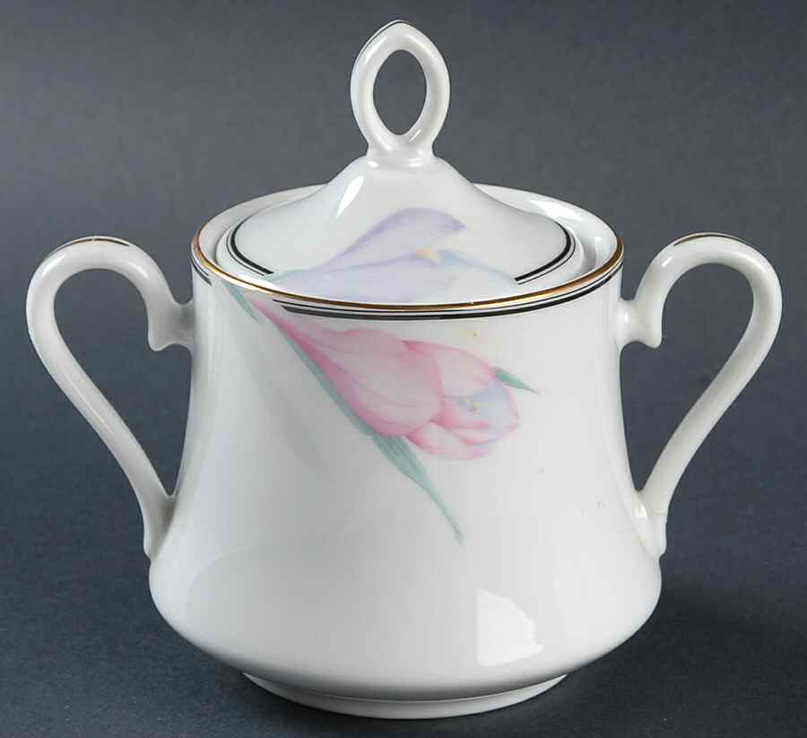 Sharon Sugar Bowl & Lid by Mikasa-1