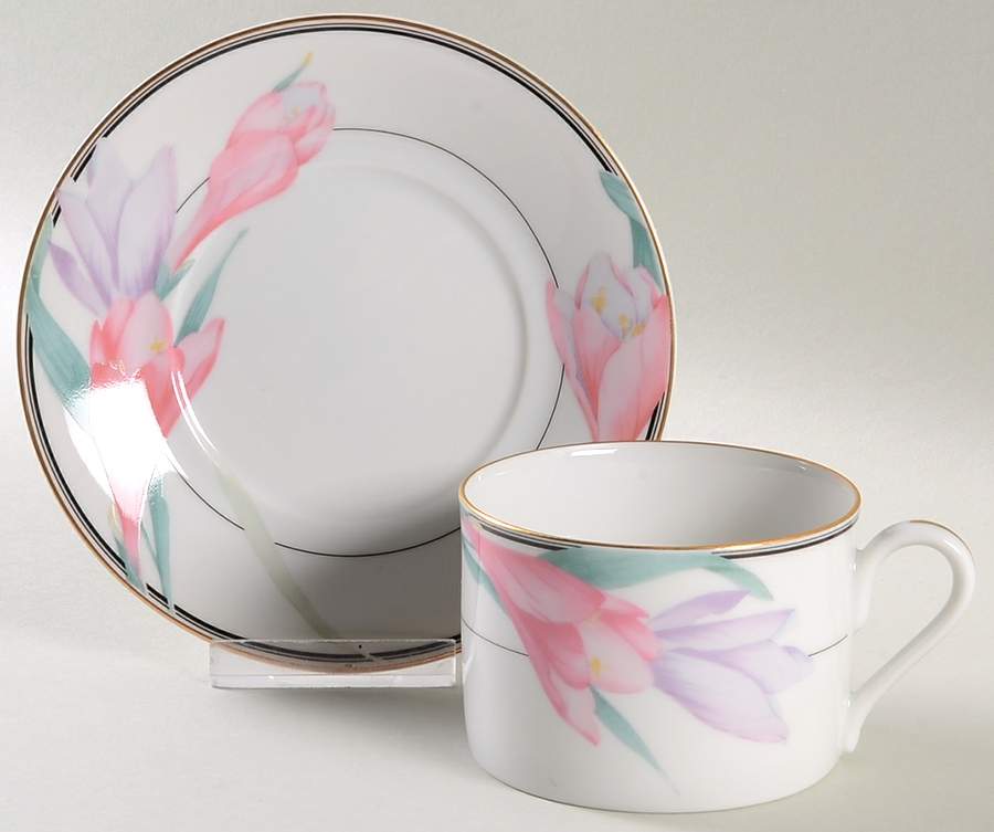 Shasta Flat Cup & Saucer Set by Mikasa-1