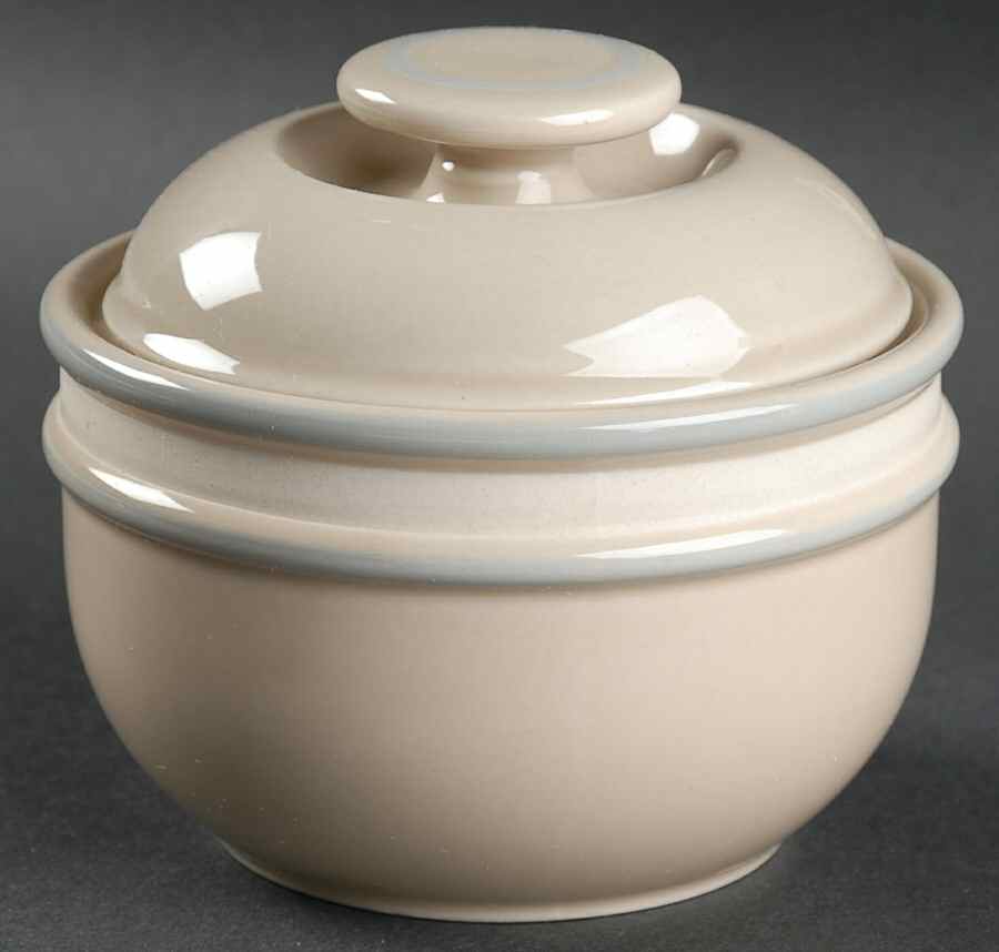 Shadow Blue Sugar Bowl & Lid by Mikasa-1