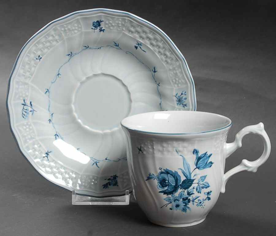 Sheffield Flat Cup & Saucer Set by Mikasa-1