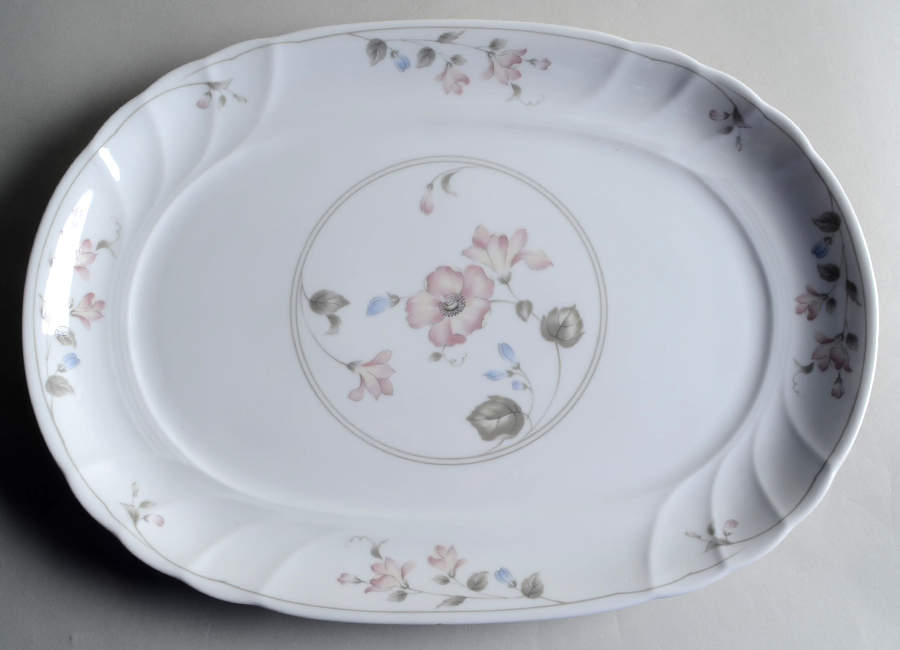 Shelburn 14" Oval Serving Platter by Mikasa-1