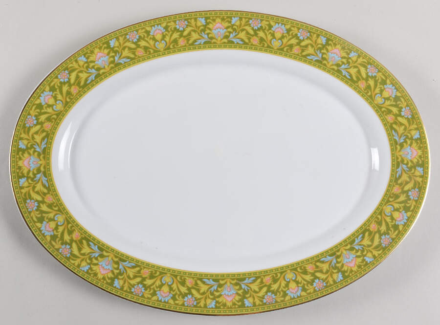 Shelly 16" Oval Serving Platter by Mikasa-1