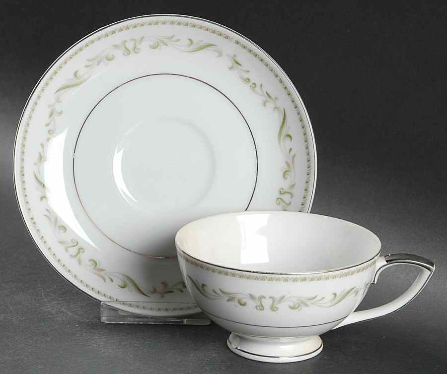 Shelley Footed Cup & Saucer Set by Mikasa-1
