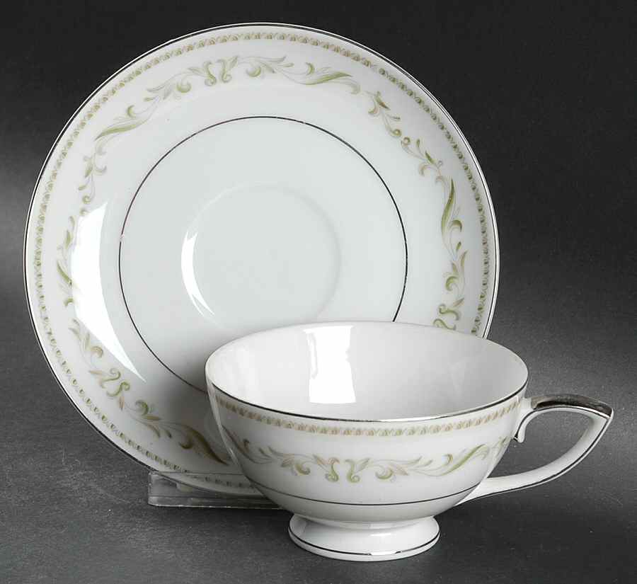 Shelley Footed Cup & Saucer Set by Mikasa-1
