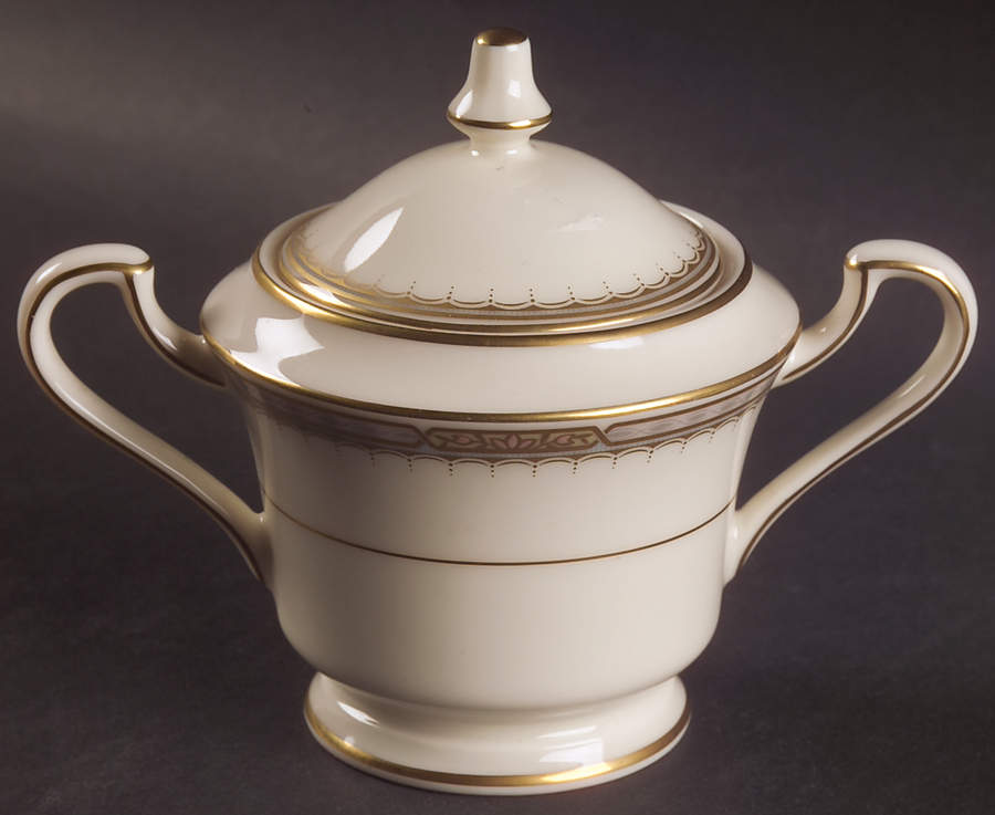 Sheraton Sugar Bowl & Lid by Mikasa-1