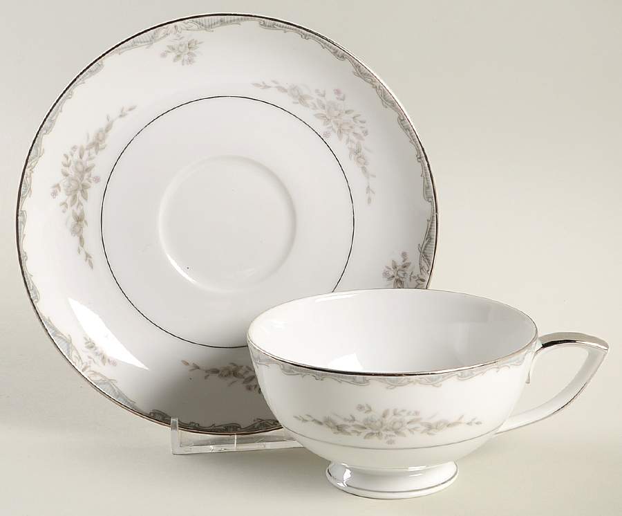 Sherwood Footed Cup & Saucer Set by Mikasa-1