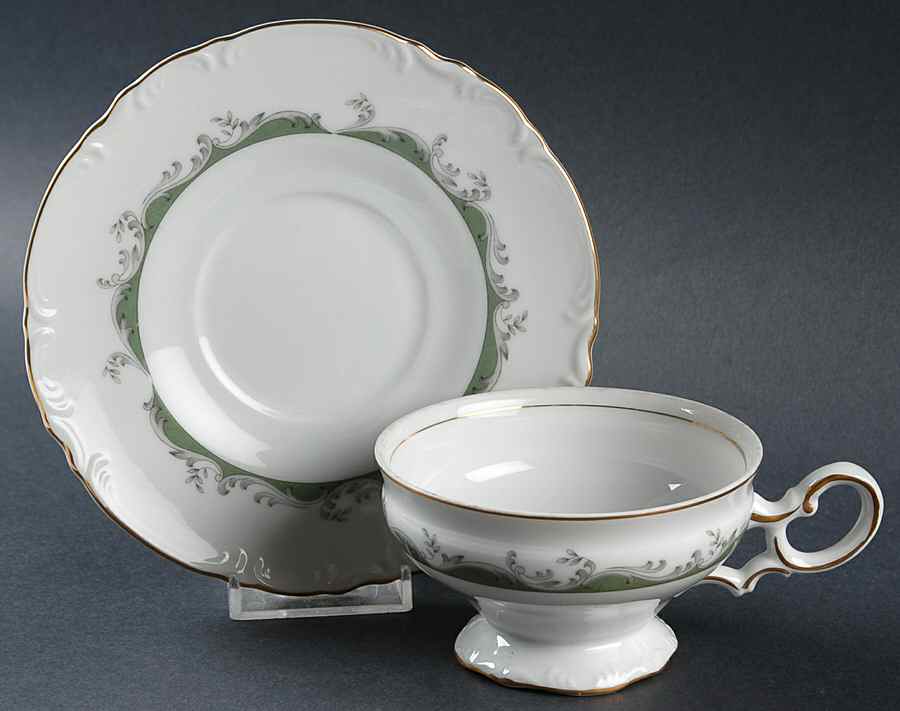 Shetland Footed Cup & Saucer Set by Mikasa-1