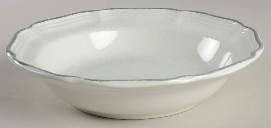 Stone Works Shadow Gray Rim Soup Bowl by Mikasa-1