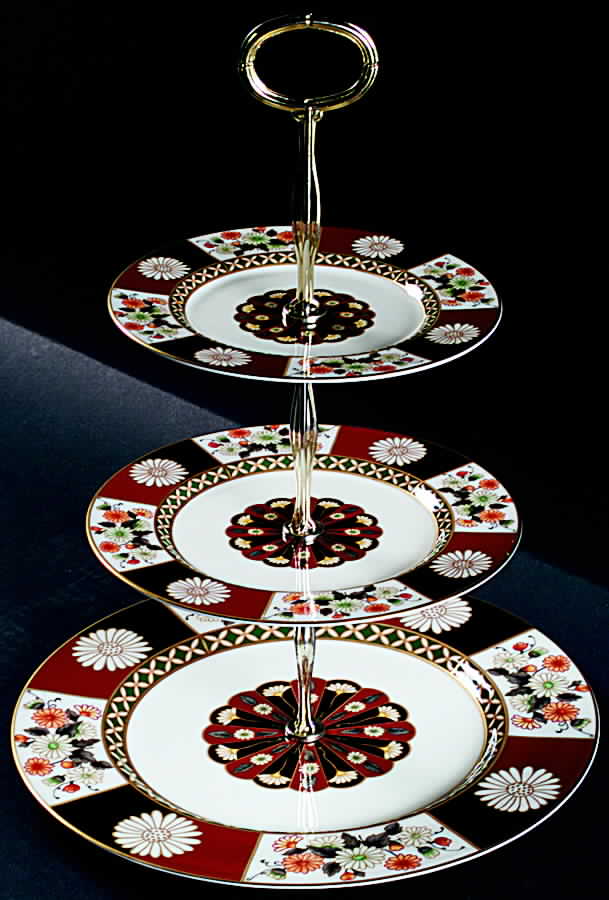 Shogun 13 7/8"-14 1/4" 3-Tiered Serving Tray(DP,SP,BB) HC by Mikasa-1