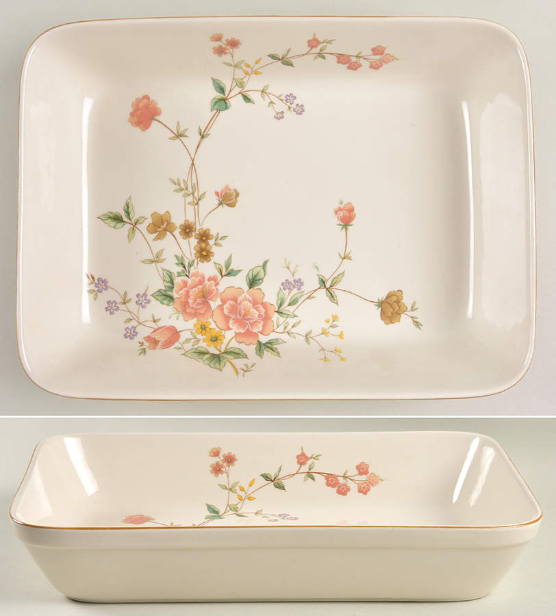Silk Bouquet 12" Rectangular Baker by Mikasa-1