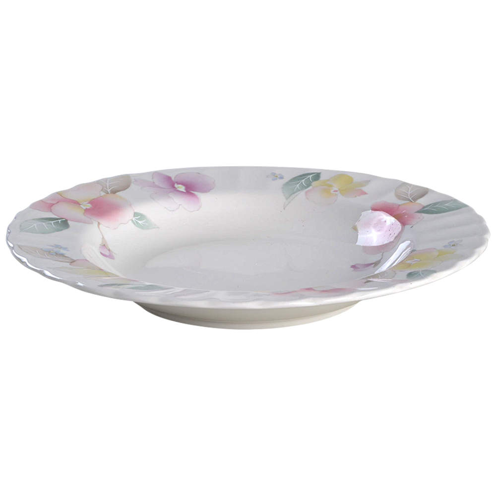 Silk Blossoms Large Rim Soup Bowl by Mikasa-1