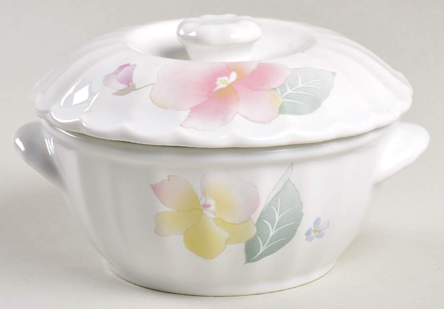 Silk Blossoms Individual Casserole & Lid by Mikasa-1