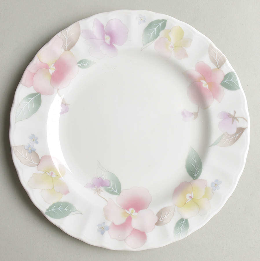 Silk Blossoms Salad Plate/Gravy Boat Stand by Mikasa-1