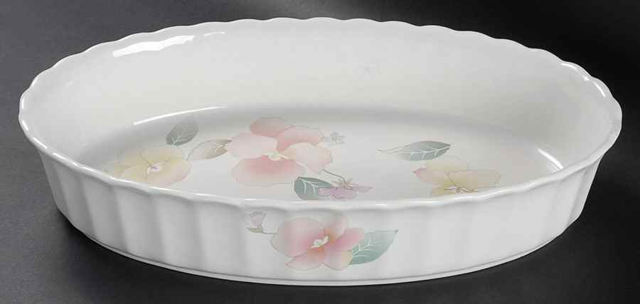 Silk Blossoms 12'' Oval Baker by Mikasa-1