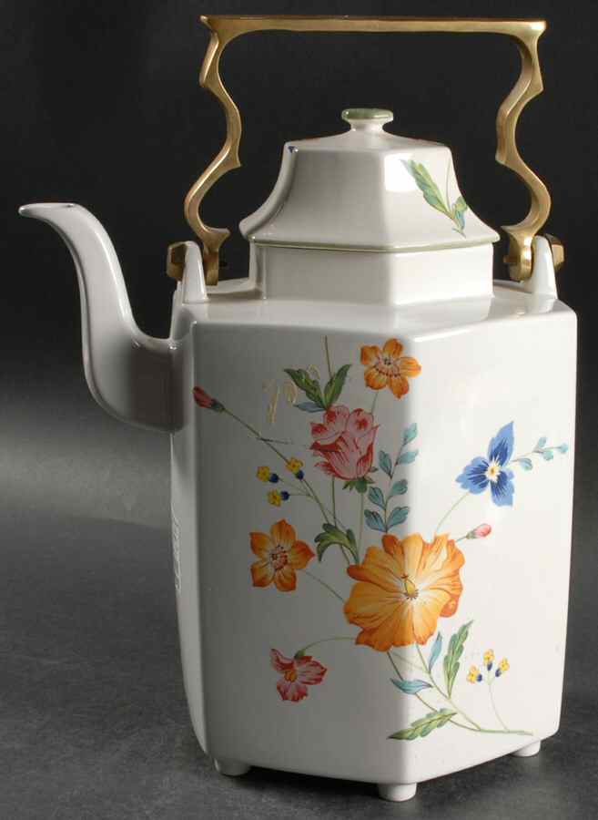 Sidewalk Cafe Brass Handle Coffee Pot & Lid by Mikasa-1