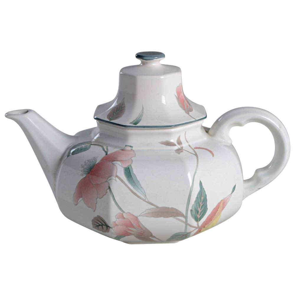 Silk Flowers Teapot & Lid by Mikasa-1