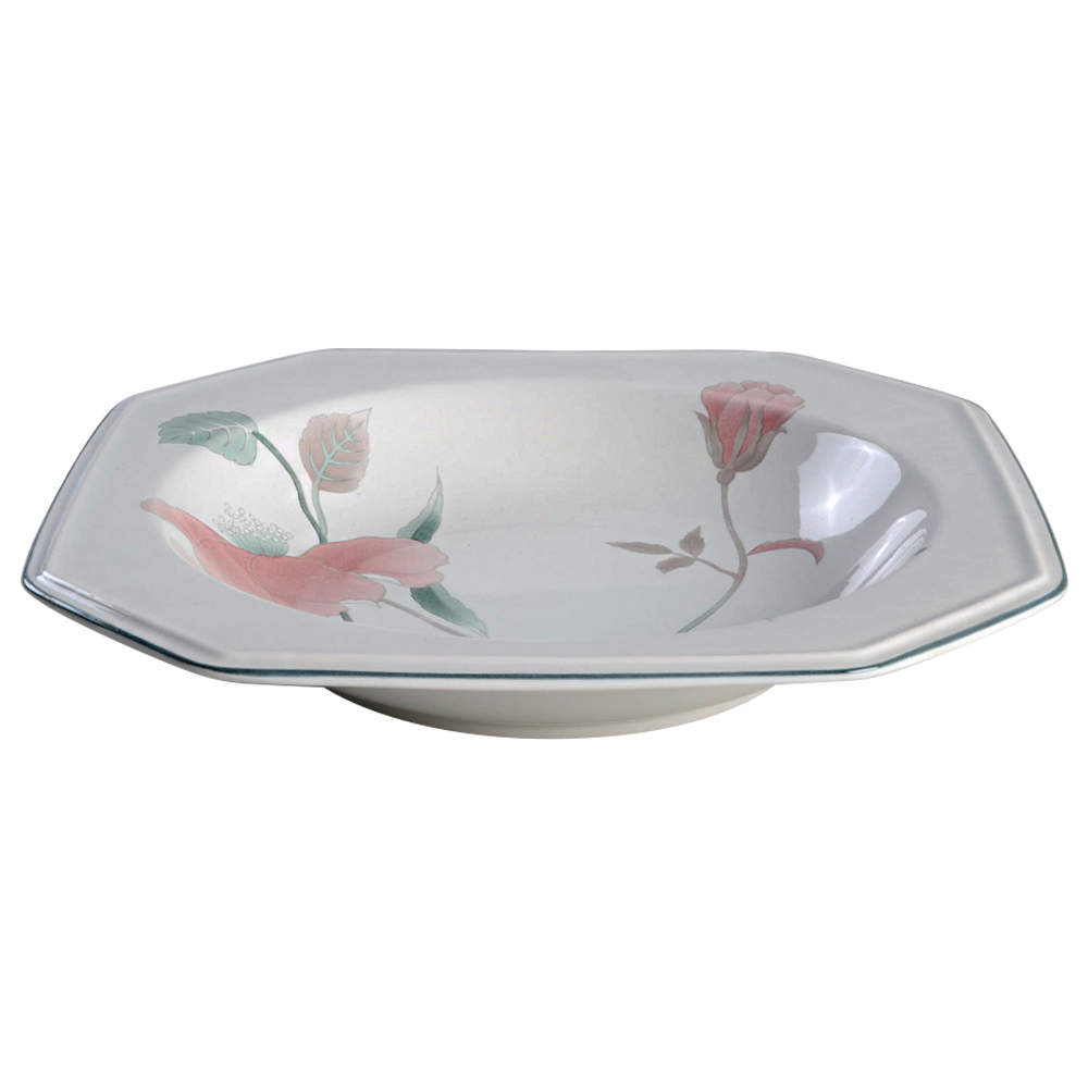 Silk Flowers Rim Soup Bowl by Mikasa-1
