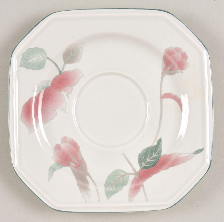 Silk Flowers Saucer by Mikasa-1