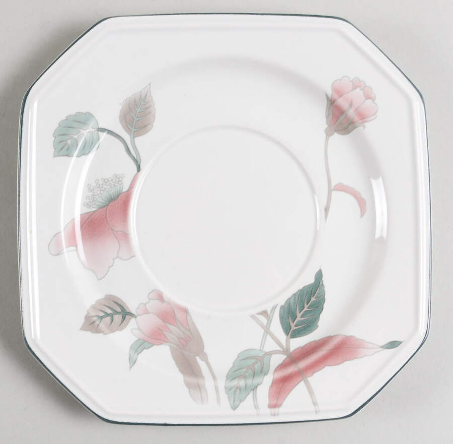 Silk Flowers Underplate for Round Gravy Boat by Mikasa-1