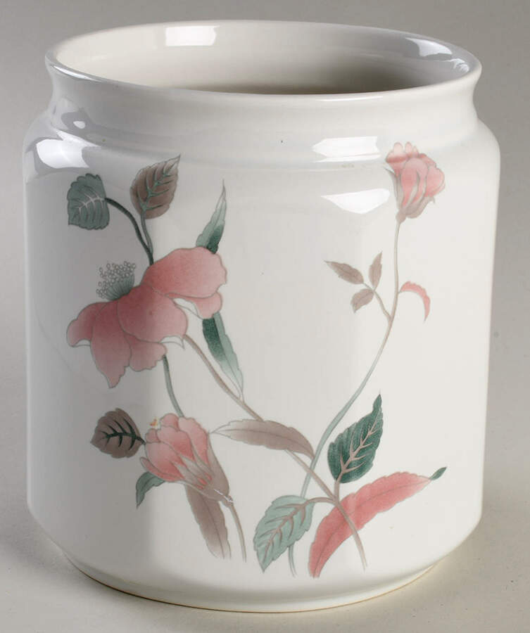 Silk Flowers Large Canister No Lid by Mikasa-1