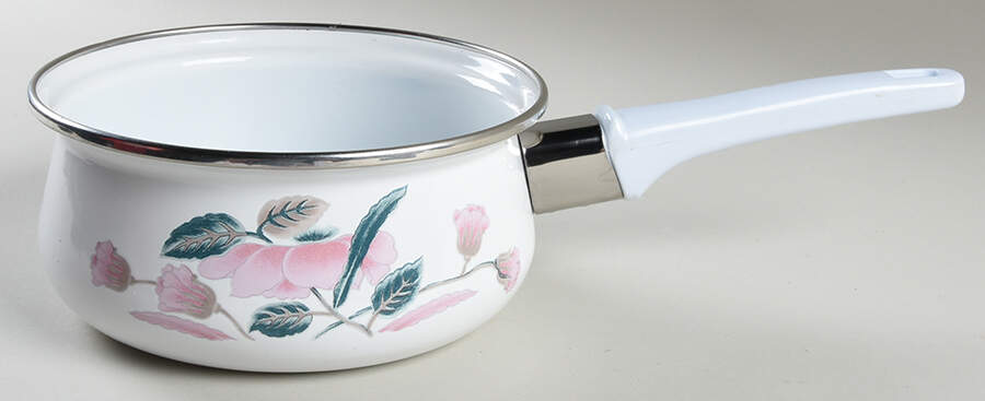 Silk Flowers 1.5 Quart Saucepan W/No Lid by Mikasa-1