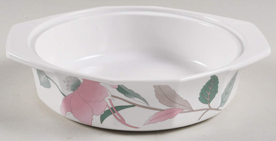 Silk Flowers 1 Pt Round Casserole No Lid by Mikasa-1