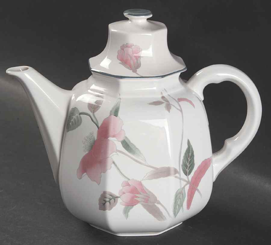 Silk Flowers Mini Coffee Pot & Lid by Mikasa-1
