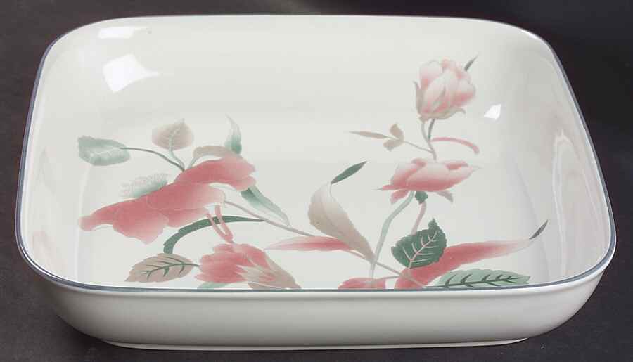 Silk Flowers 10" Square Baker by Mikasa-1