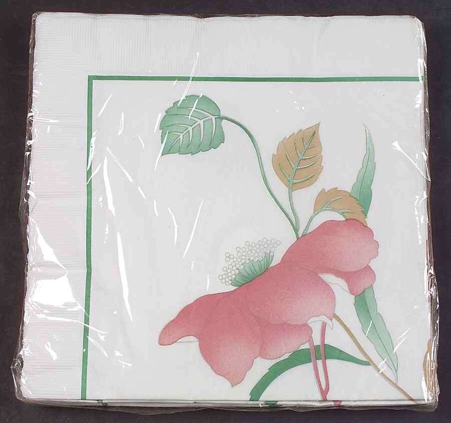 Silk Flowers Unopened Package of Napkins by Mikasa-1