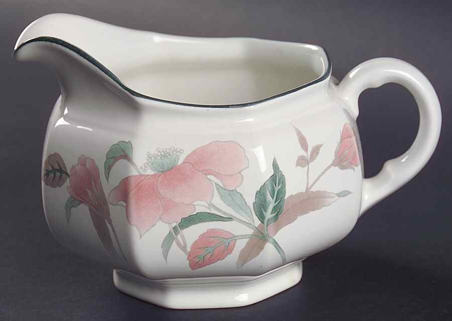 Silk Flowers Round Gravy Boat by Mikasa-1