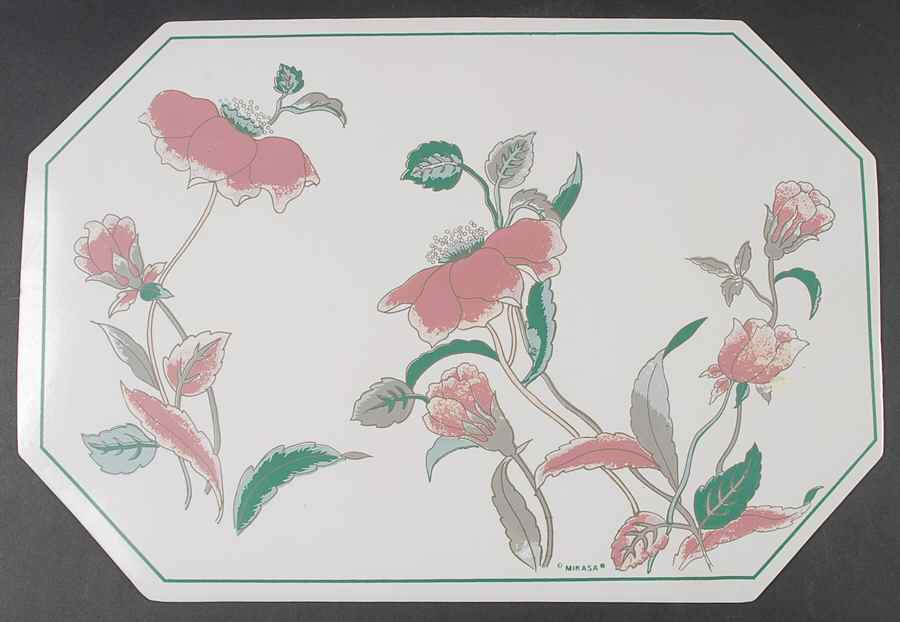 Silk Flowers Vinyl Placemat by Mikasa-1
