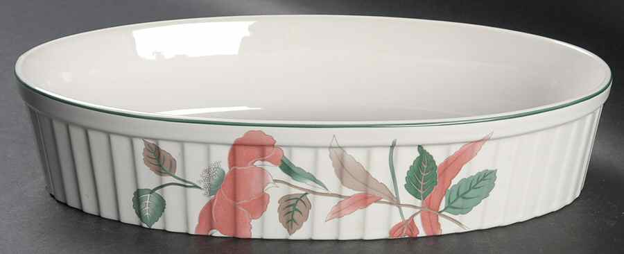 Silk Flowers 12" Oval Baker by Mikasa-1