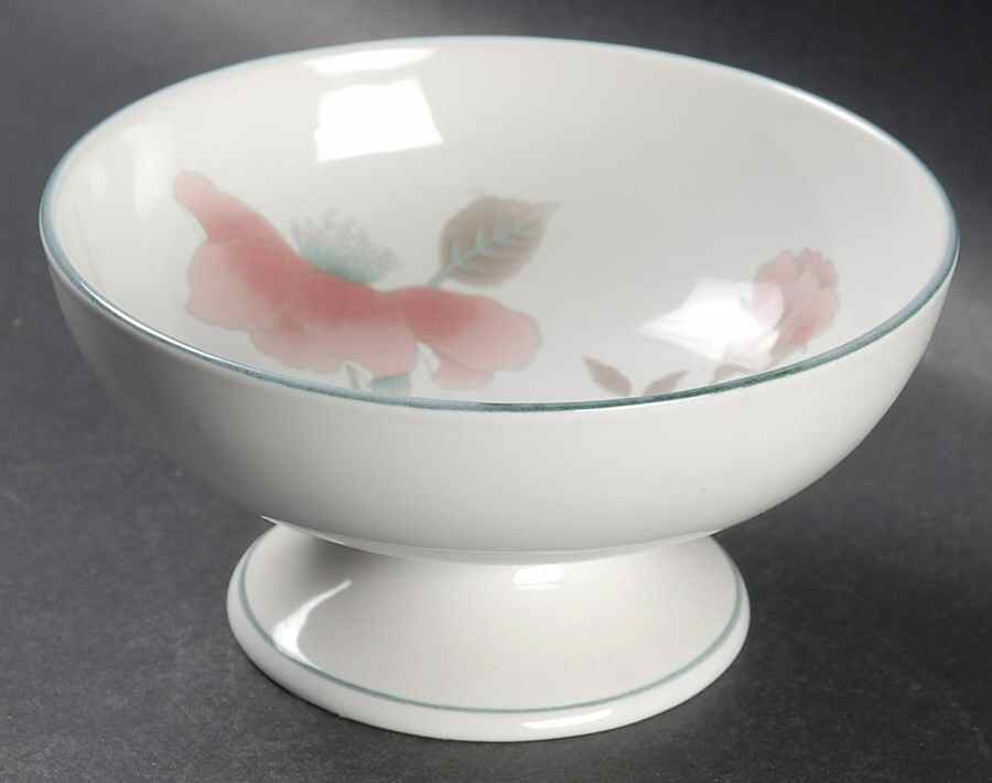 Silk Flowers Crudite Snack Bowl/Dip Or Sherbet by Mikasa-1