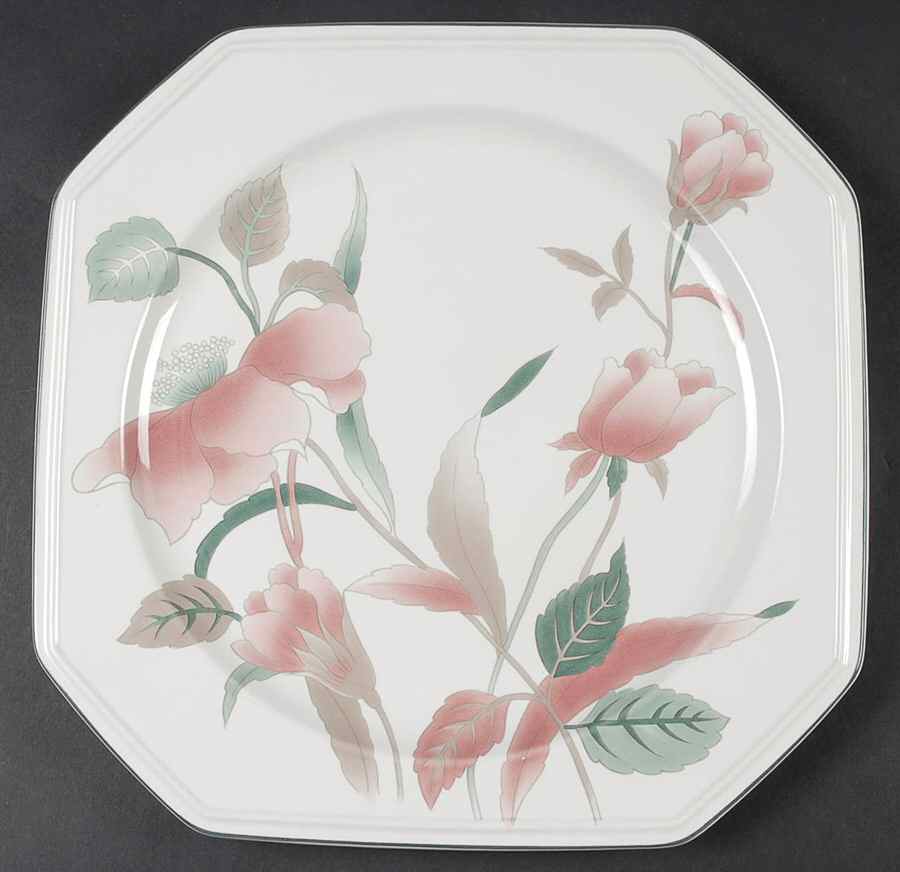 Silk Flowers 12" Chop Plate (Round Platter) by Mikasa-1