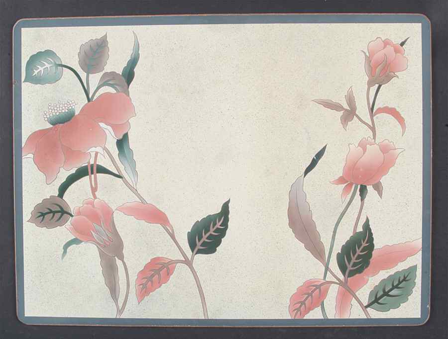Silk Flowers Corkboard Placemat by Mikasa-1
