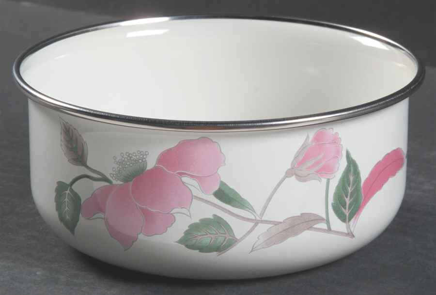 Silk Flowers 5" Metal Bowl by Mikasa-1