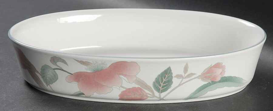 Silk Flowers 10" Oval Baker by Mikasa-1