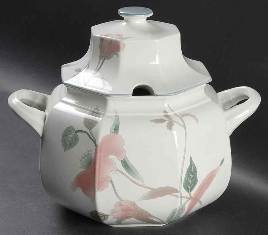 Silk Flowers Tureen &  Lid by Mikasa-1