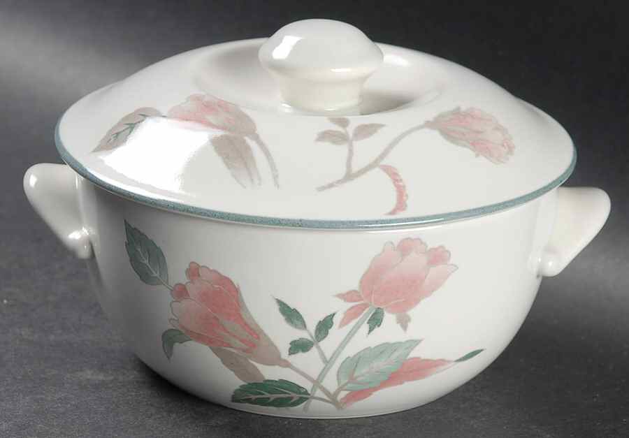 Silk Flowers Individual Casserole & Lid by Mikasa-1