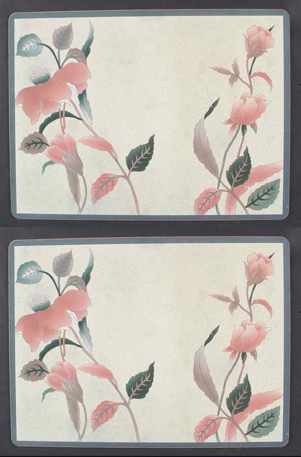 Silk Flowers (Set of 2) Corkboard Placemat by Mikasa-1