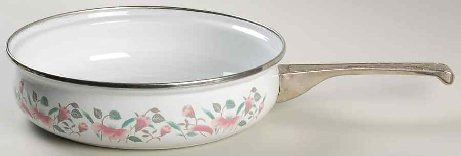 Silk Flowers 10" Metal Skillet No Lid by Mikasa-1