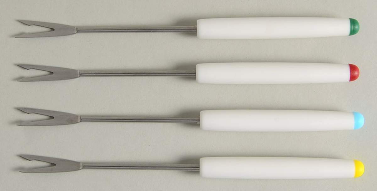 Silk Flowers Fondue Fork - Set of 4 Motifs by Mikasa-1